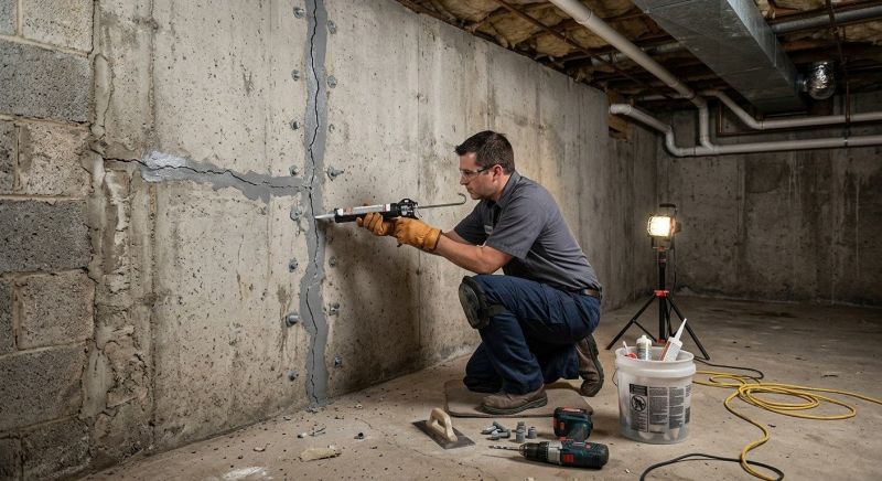 Basement Crack Repair in Castro Valley, CA