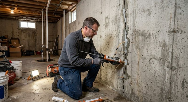 Basement Crack Repair in Castro Valley, CA