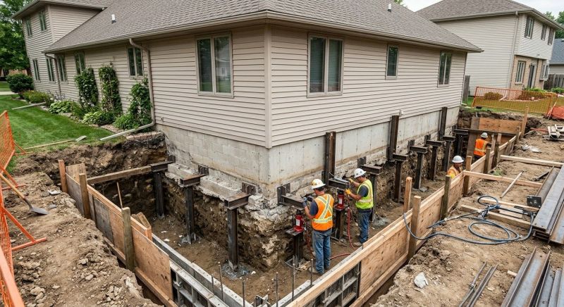Foundation Underpinning in Castro Valley, CA