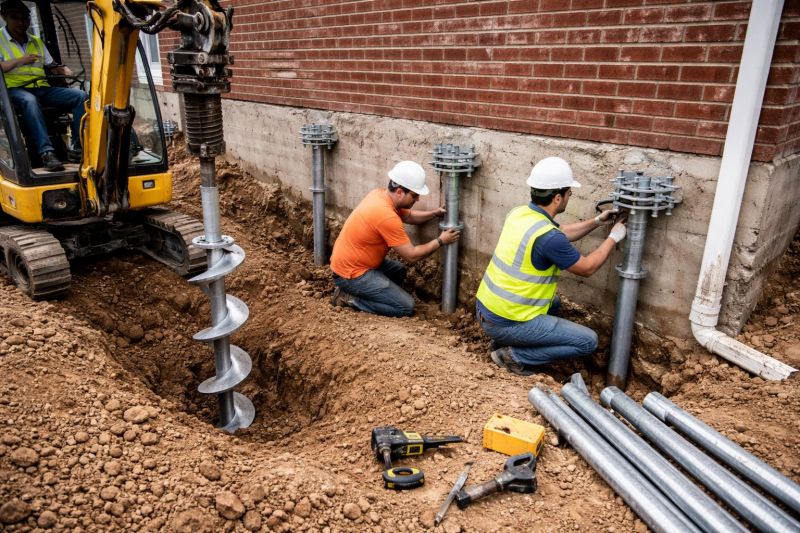 Helical Piers Installation in Castro Valley, CA