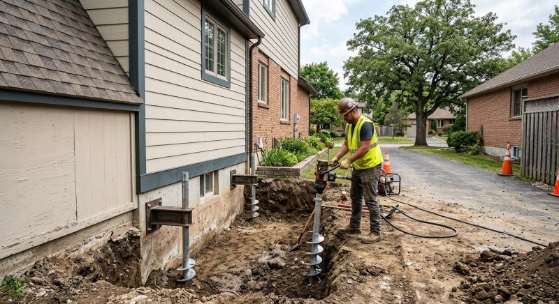 Helical Piers Installation in Castro Valley, CA