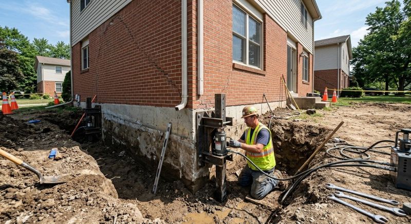 Sinking Foundation Repair in Brisbane, CA