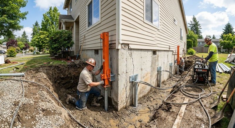Sinking Foundation Repair in El Sobrante, CA