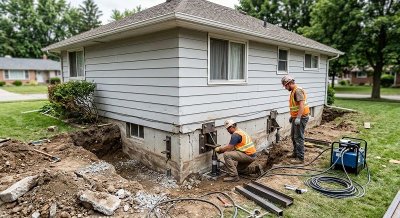 Sinking Foundation Repair in Pleasanton, CA